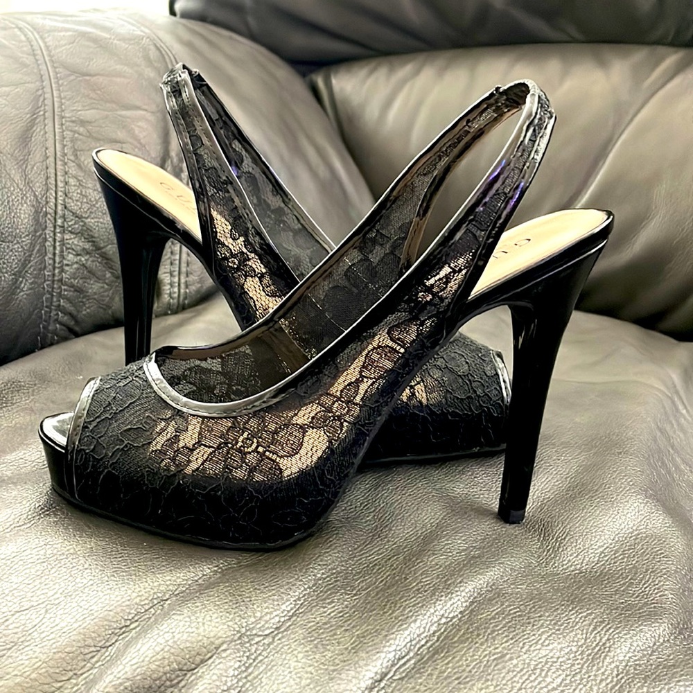 Guess sling back high heels